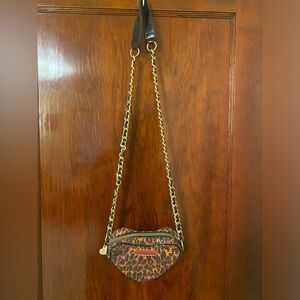 Betsey Johnson purse chain strap leather vintage